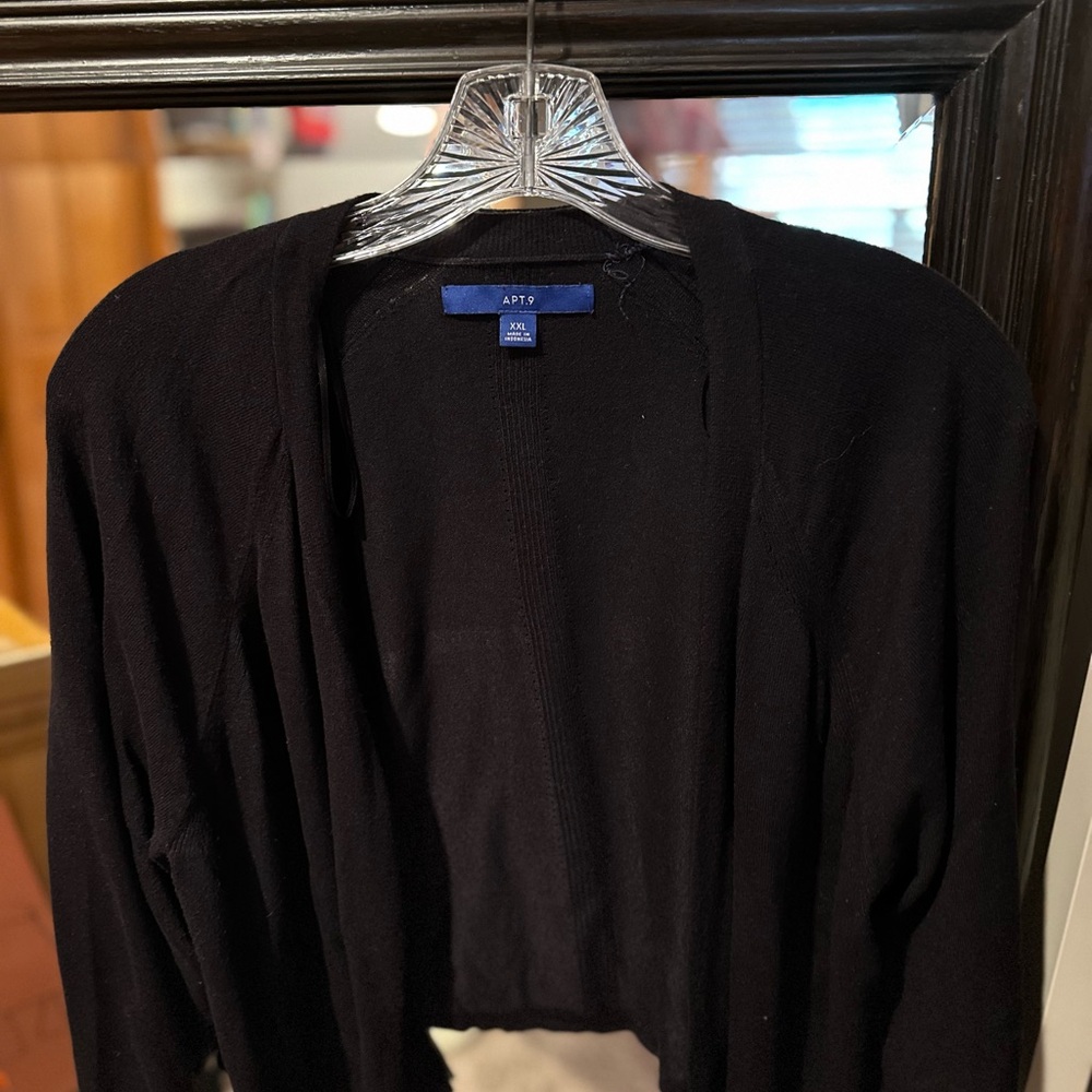 Apt. 9 Black Cardigan Sweater